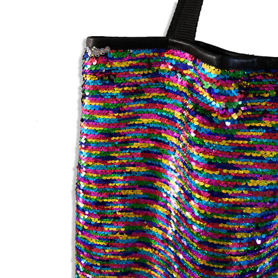 

Tailored Women Sequins Colorful Shoulder Bags Princess Shopping Bags Bling Handle Bags