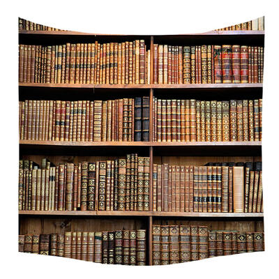 

Retro Bookshelf Printing Tapestry Art Wall Hanging Blanket Beach Yoga Mat