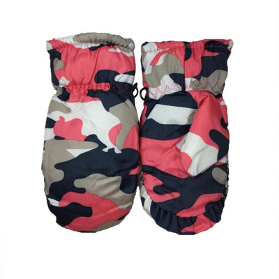 

Kids Winter Camouflage Glove Waterproof Warm Skate Snowboarding Gloves Boy Girl Outdoor Child Windproof Thick Gloves