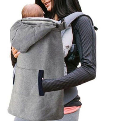 

Newborn Baby Carrier Sling Winter Warm Cover Cloak Backpack Blanket with Pocket Grey