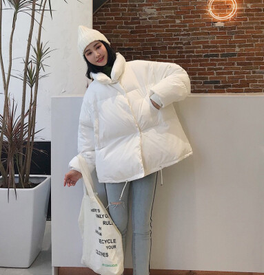 

Winter 2018 winter 2018 new Korean womens fashion loose thickened warm collar womens cotton-padded jacket