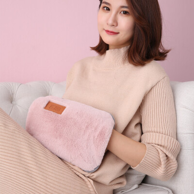 

Warm coffee rabbit plush electric hot water bottle warm personal warm hand baby smart charging explosion-proof water&electricity separation electric heating bag color NK-002