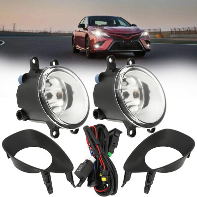 

Areyourshop 1Pair Front Bumper Fog LightGrillesWiring Harness For Toyota Corolla 2006-2008