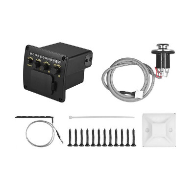 

2-Band EQ Acoustic Guitar Piezo Pickup System with Tuner Function