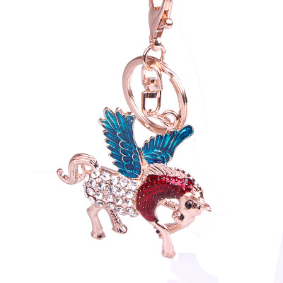 

Zodiac Keychain Money Diamond Pegasus Creative Keychain Pendant Gift