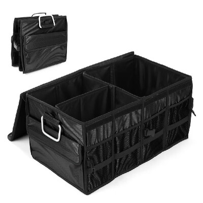 

Heavy Duty Picnic Food Carrier Foldable Trunk Organizer Carrier Collapsible Cargo Storage Bin Container