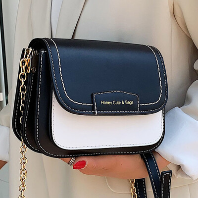 

The new woman 2019 new Korean version simple chain small square bag fashion 100 lap quality feeling single shoulder oblique satche