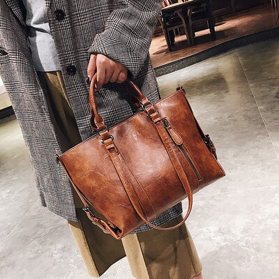 

2018 New Women Bag Designer Vintage Pu Leather Large Women Messenger Bags Designer High Quality Casual Shoulder Tote Bag