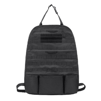 

Auto Car Seat Back Organizer Storage bag Molle Vehicle Panel Pouch bag Cover Multi Poket Black