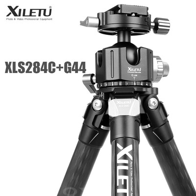 

XILETU XLS-284CG44 Professional Photography Carbon Fiber Tripod 360 Degree Panorama Ballhead For Dslrs Cameras