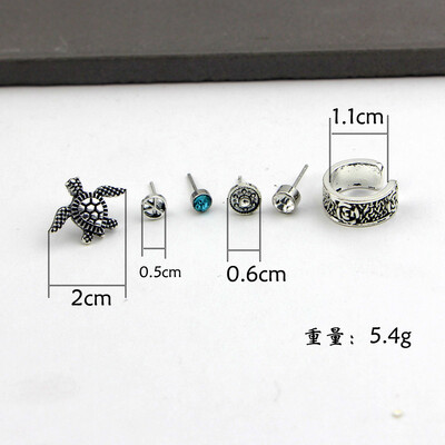 

2019 new brand design moon leaf earrings small set generous simple earrings gift for women One piece