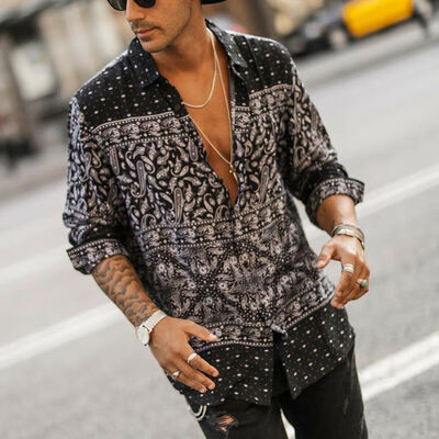 

Mens Summer Holiday Fancy Shirts Casual Floral Hawaiian Slim Fit Fancy Shirt