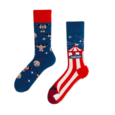 

1 Pair Man Women Cotton Socks Print Socks Funny Socks Skateboard Socks Asymmetric Socks Happy Socks