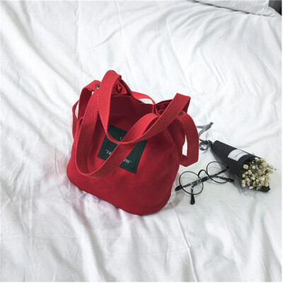 

2018 New Style Fashion Womens Canvas Handbag Shoulder Bucket Bag Satchel Tote Hasp Purse Letter Bags