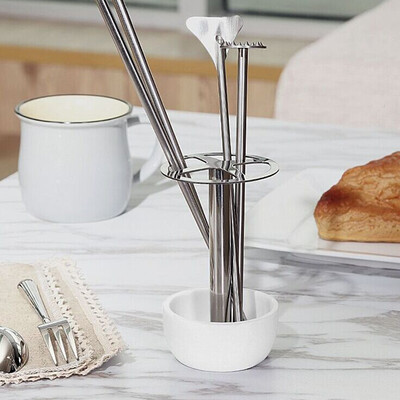 

Toponeto Stainless Steel Toothbrush Holder Toothbrush Holder Makeup Brush Storage Rack