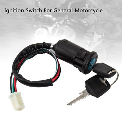 

Universal Motorcycle Ignition Barrel Switch 4 Wires 2 Key For Pit Dirt Bike Quad ATV