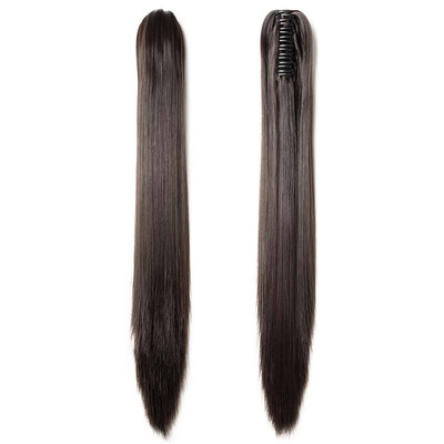 

Long Thick Claw Jaw Ponytail Big Straight Wave Clip in Pony Tail Hair Extension Extensions