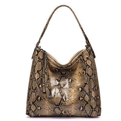 

REALER Hobo bags for women 2019 shoulder bag Serpentine large tote ladies PU leather luxury handbags female high quality