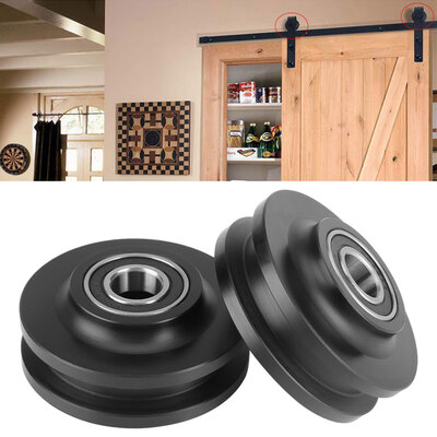 

2Pcs Sliding Barn Door Wheel Closet Hardware Roller Cabinet Window Pulley Home Use Door Roller Closet Hardware Roller