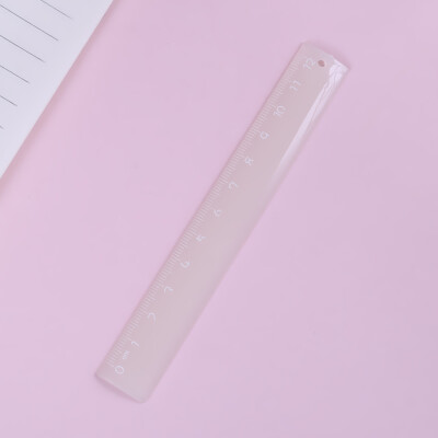 

Toponeto Clear Plastic Straight Ruler Plastic Measuring Tool for Student School Office