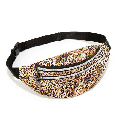 

Women Leopard Waist Fanny Pack Belt Bag Travel Hip Bum Bag Purse Chest Pouch