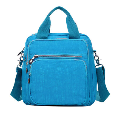 

Women Waterproof Zipper Tote Handbag Nylon Shoulder Bag Outdoor Travel Backpack