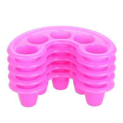 

Greensen 5pcs Nail UV Acrylic Gel Removal Bowl Five Holes Soak Off Finger Bowl Dishes