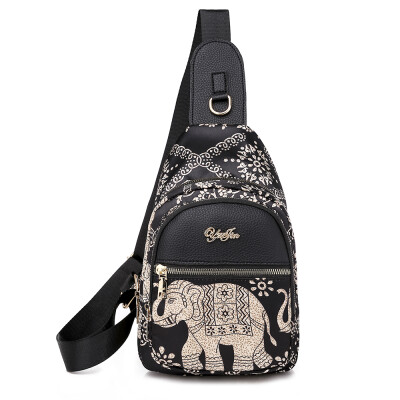 

National air-chest bag fashion single-shoulder single-shoulder high-capacity printing large-capacity printing cloth chest ba
