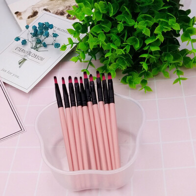 

Toponeto 10 Pcs Pro Makeup Lip Brushes Set Foundation Powder Lip Brush Tool