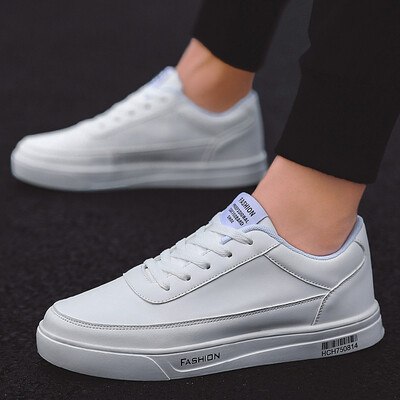 

Autumn mens shoes Korean version of the trend of students canvas wild shoes casual white shoes net red mens shoes tide shoes