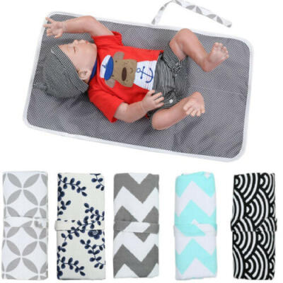 

New Baby Portable Folding Diaper Travel Changing Pad Waterproof Mat Bag Storage