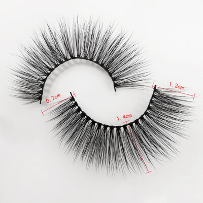 

7 Pairs Black Long Sparse Cross False Eyelashes Fake Eye Lashes Extensions Makeup Tools for stage