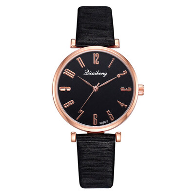 

Best Selling Women Watches Roman Numerals Dial Ladies Analog Quartz Wristwatch Featured Leather Strap Clock Relogio Feminino