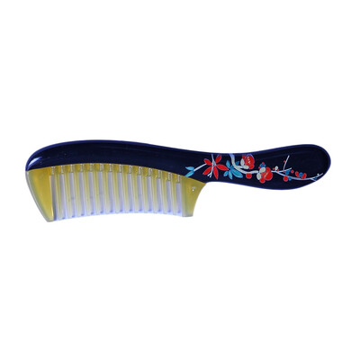 

〖Follure〗Wide-Tooth Handle Hairdressing Salon Anti-static Plastic Hair Comb Detangling