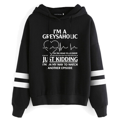 

Greysaholic Hoodie Grey Sloan Memorial Hospital Hoodies Greys Anatomy Hoodie Derek Shepherd Hooded Sweatshirt