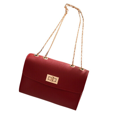 

British Simple Small Square Bag Womens Fashion Designer Handbag 2019 PU Leather Chain Mobile Phone Shoulder Bags YJ