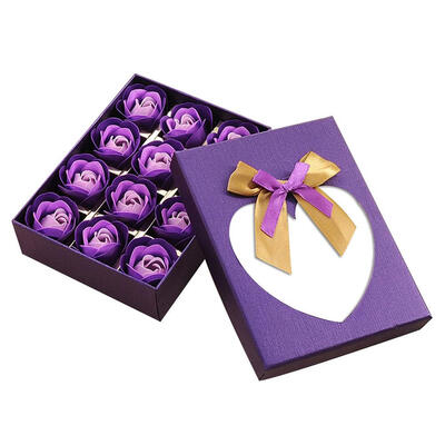 

12pcs Rose Flowers Scented Soap Bath Body Perfumed Soap Valentine Day Gift