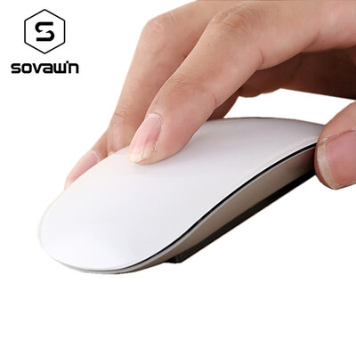 

Ergonomic USB Wireless Slim Mouse Touch Stripe Scroll Magic 24G 1200 DPI Optical Mini Mice for Apple Laptop Desktop PC