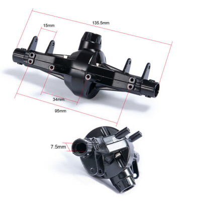 

Siaonvr 1pc Alloy Front & Rear Axle Housing for Axial SCX10 110 RC Crawler Car New