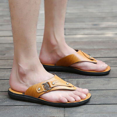 

Rose Men Summer Beach Shoes Slippers Flip-Flops Comfortable Beach Shoes Soft Sandal