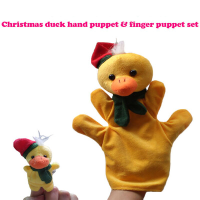 

Tailored 2Pcs Christmas Soft Animal Hand Finger Puppet Baby Infant Kid Toy Plush Toys A
