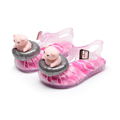 

Kid Children Girls Boys Pig Lifebuoy Rubber Waterproof Sandals Rain Casual Shoes
