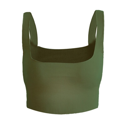 

Fashion New Sling Pit Solid Color Vest Simple Solid Color Short Exposure Belly Vest