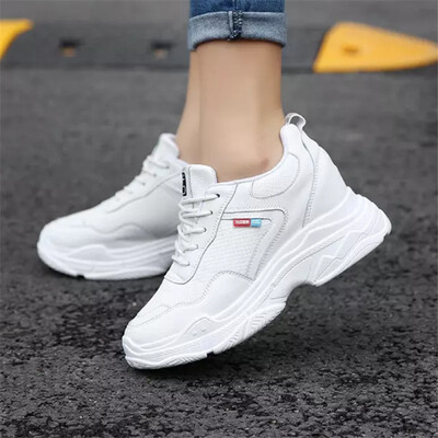 

Comfortable breathable non-slip thick bottom white shoes casual shoes