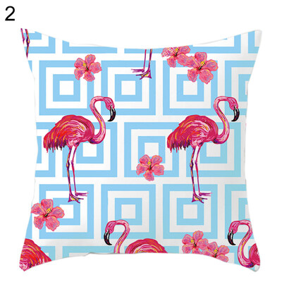 

45x45cm Flamingo Soft Throw Pillow Case Cushion Cover Sofa Bed Car Home Decor