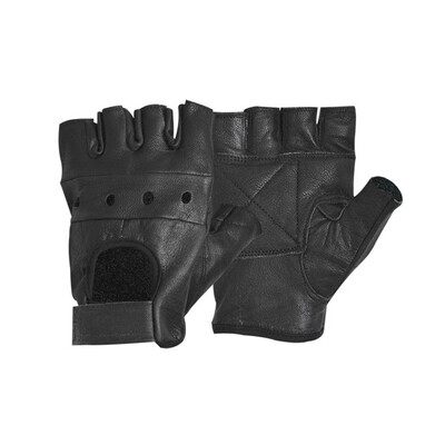 

SUNSIOM Mens PU Leather Gloves Half Finger fingerless gloves climbing bicycle anti skid fitness workout gym training gloves