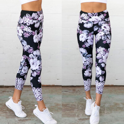 

Tailored Women Print Sports Gym Yoga Running Fitness Leggings Pants Athletic Trouser