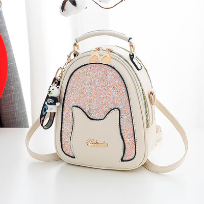 

Backpack bag Korean version of the new trend pu backpack college wind fashion wild bag
