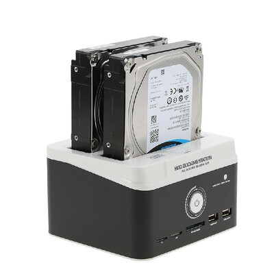 

Multifunctional 25" 35" USB 30 to SATA External HDD Hard Drive Docking Station Card Reader USB30 Hub with OTBOTC Offline Clo
