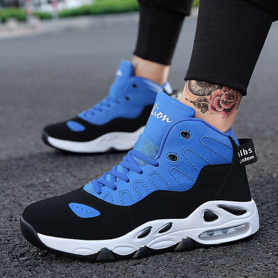

High-top fallwinter sneakers regular mens basketball shoes anti-slip shock-absorbing air cushion shoes breathable wear-resistant